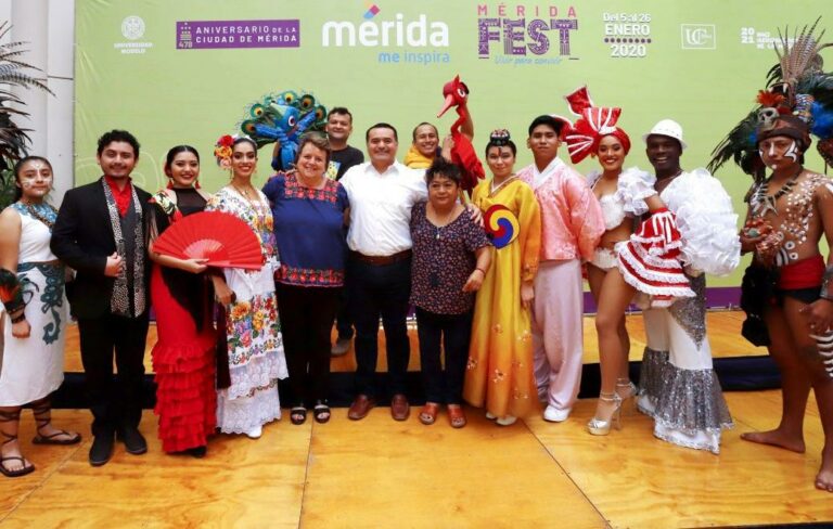 Presenta el alcalde Renán Barrera el Mérida Fest 2020, que celebra el diálogo multicultural a través del arte