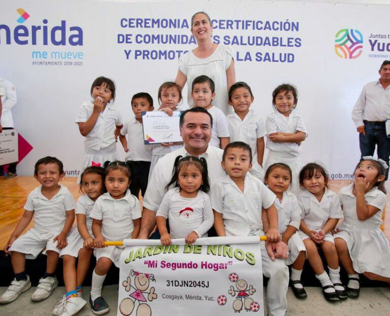 MERIDA: Cinco comisarías reciben la certificación de comunidades saludables y promotoras de la salud.