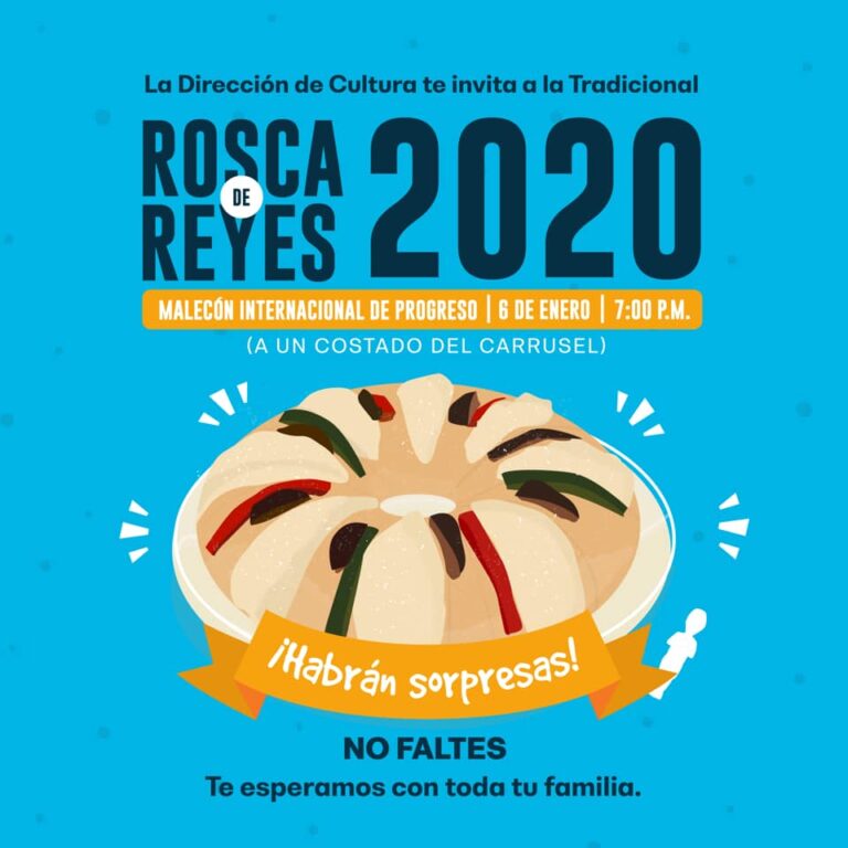 PROGRESO: Ayuntamiento invita a disfrutar de la tradicional Rosca de Reyes el próximo 6 de enero.