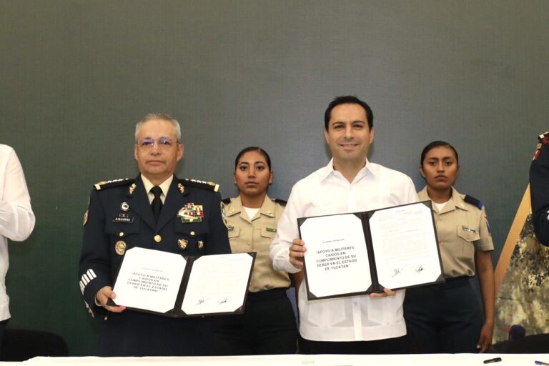 YUCATÁN: El Gobernador Mauricio Vila Dosal firma acuerdo de colaboración con las fuerzas armadas
