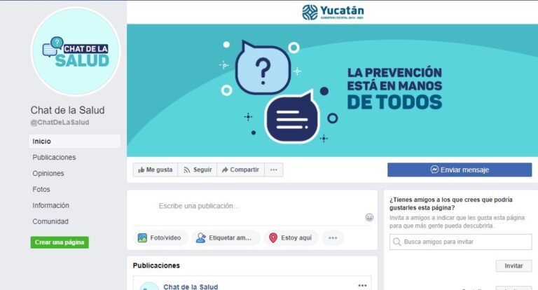 GOBIERNO: Lanza el Gobierno del Estado un chat vía Facebook para el diagnóstico de personas que presenten síntomas de Coronavirus