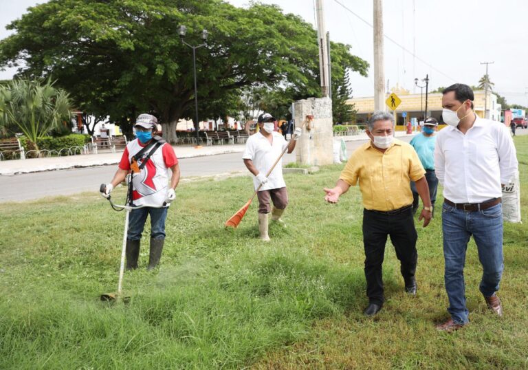 GOBIERNO: El Gobernador Mauricio Vila Dosal supervisa labores del Programa Emergente de Apoyo Comunitario en municipios afectados por el paso de “Amanda” y “Cristóbal”