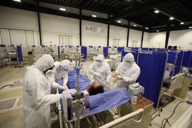 GOBIERNO: Hospital temporal en el Centro de Convenciones Siglo XXI recibió sus primeros pacientes desde el HRAEPY y el O’Horán