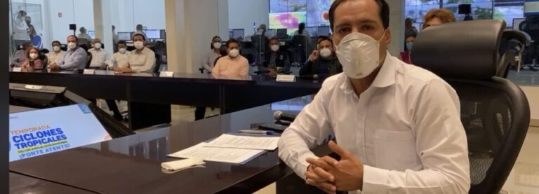 GOBIERNO: Mantiene puntual vigilancia el Gobernador Mauricio Vila Dosal al paso del Huracán “Delta” por Yucatán