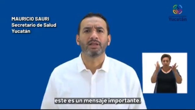 GOBIERNO: Llama el titular de la Secretaría de Salud, Mauricio Sauri Vivas, a no bajar la guardia y ser más responsables que nunca para tener una Navidad y un fin de año seguros