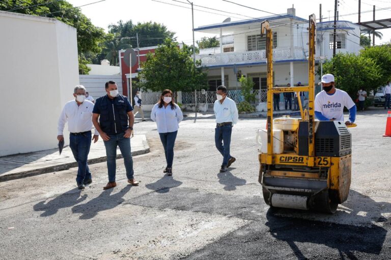 MÉRIDA: El Ayuntamiento avanza a buen ritmo en el mejoramiento de vialidades, afirma el alcalde Renán Barrera