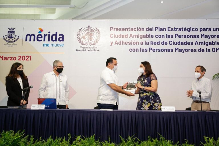 MÉRIDA: Mérida es pionera como miembro de la Red Mundial de Ciudades Amigables con las Personas Mayores, destaca el alcalde Renán Barrera