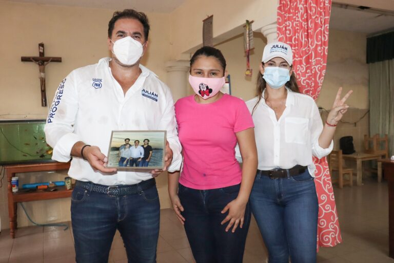 PROGRESO: “Trabajaré como hasta el día de hoy, todos los días y todas las noches por Progreso”, aseguró Julián Zacarías Curi a vecinos de la Canul Reyes