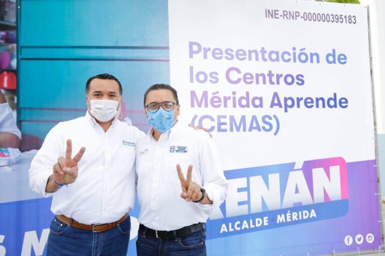 MÉRIDA: El abanderado de Acción Nacional por la Presidencia Municipal presenta su propuesta Centros Mérida Aprende