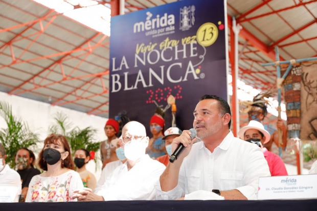 MÉRIDA | La Noche Blanca es el éxito de vivir en una sociedad en paz, señala el Alcalde Renán Barrera