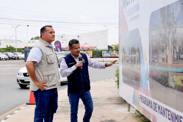 MÉRIDA | Arranca el embellecimiento de fuentes y glorietas en la ciudad: Renán Barrera