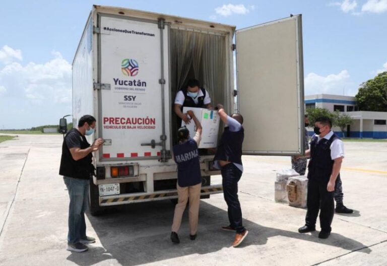 GOBIERNO | Arriba a Yucatán un nuevo lote con 36,000 dosis pediátricas de vacuna contra el Coronavirus para continuar la aplicación en menores de 5 a 11 años