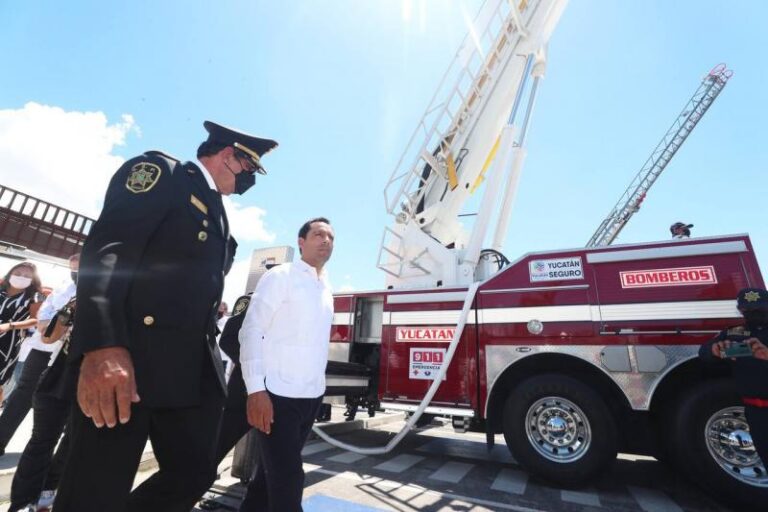 GOBIERNO | Con nuevas unidades y equipamiento, se fortalece labor y seguridad de bomberos de la SSP en Yucatán