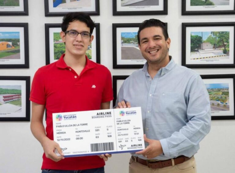 GOBIERNO | Estudiante yucateco recibe respaldo del Gobernador Mauricio Vila Dosal para su participación en el IASP 2022 de la NASA