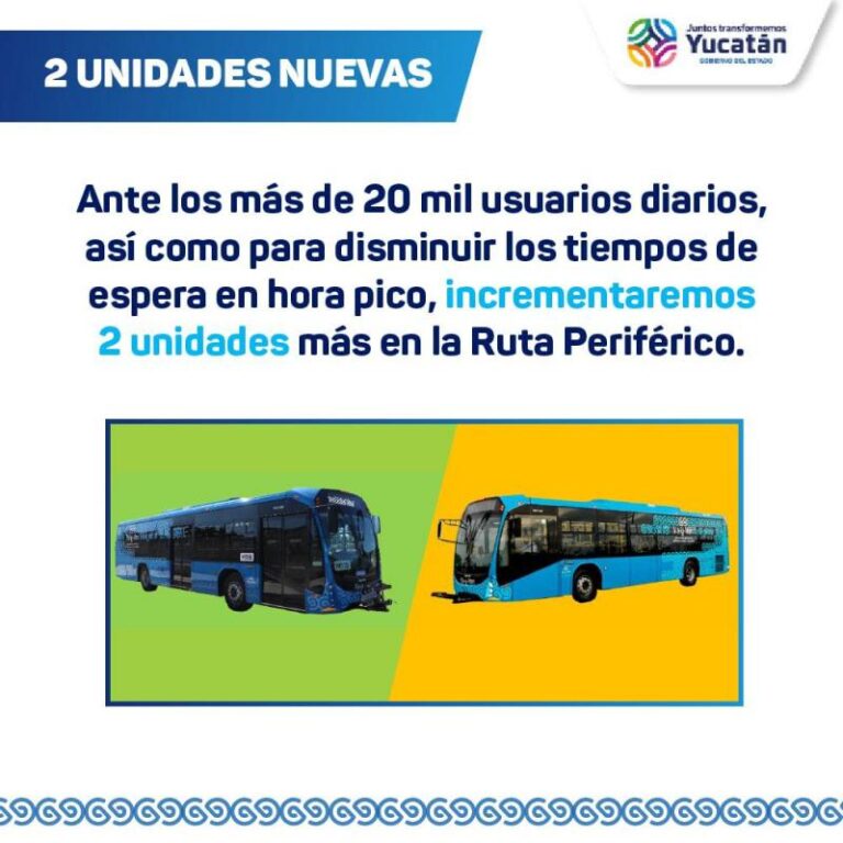 GOBIERNO | Con la ampliación de las Rutas Periférico y Nocturnas, el Gobernador Mauricio Vila Dosal continúa acercando un transporte público eficiente y de calidad a los yucatecos