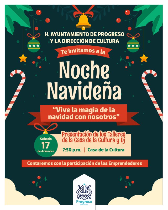 PROGRESO | Ayuntamiento de Progreso presenta su cartelera navideña para este próximo fin de semana