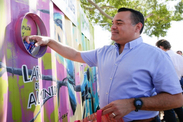 MÉRIDA | El Alcalde Renán Barrera fomenta la cultura del cuidado del medio ambiente con la separación y reciclaje de residuos