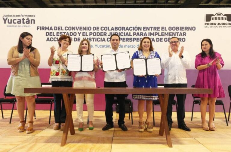 GOBIERNO | Firman el Gobierno del Estado y el Poder Judicial convenio de colaboración para más acciones de justicia con perspectiva de género