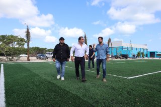 PROGRESO  | AVANZAN A BUEN RITMO LOS TRABAJOS DE LA UNIDAD DEPORTIVA PROGRESO “CASA DE LOS DEPORTISTAS”