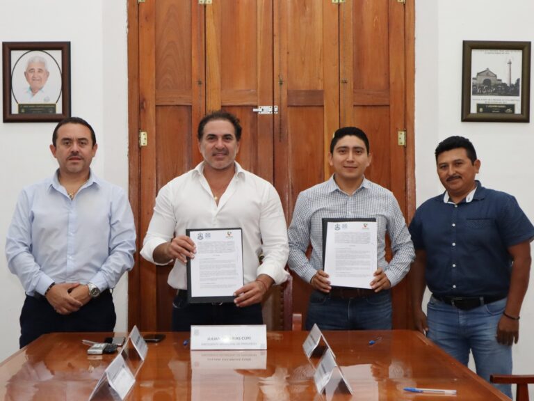 PROGRESO |Julián Zacarías firma convenio con alcalde de Sotuta para estrechar lazos de colaboración entre municipios de Yucatán