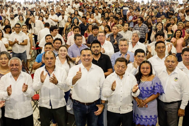 MÉRIDA | Renán Barrera se compromete con las y los trabajadores de Yucatán a mejorar sus condiciones laborales y a otorgarles justicia social con más y mejores prestaciones