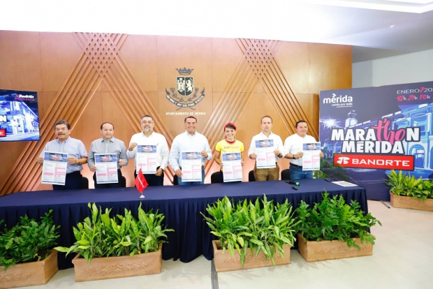 MÉRIDA | Renán Barrera anuncia el Marathon Internacional Mérida Banorte 2024