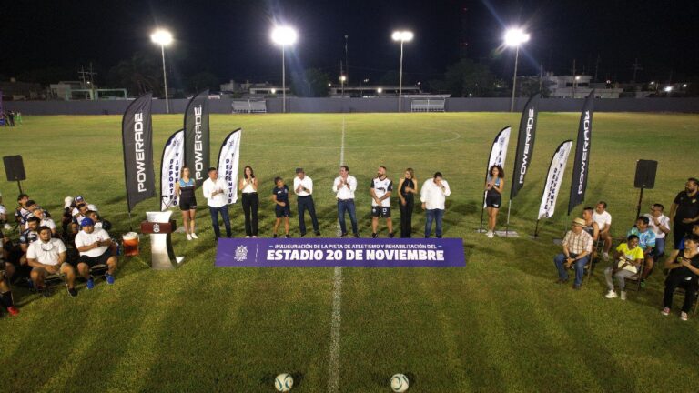 PROGRESO | Julián Zacarías Curi inaugura la pista de atletismo y los trabajos de rehabilitación del Estadio 20 de Noviembre