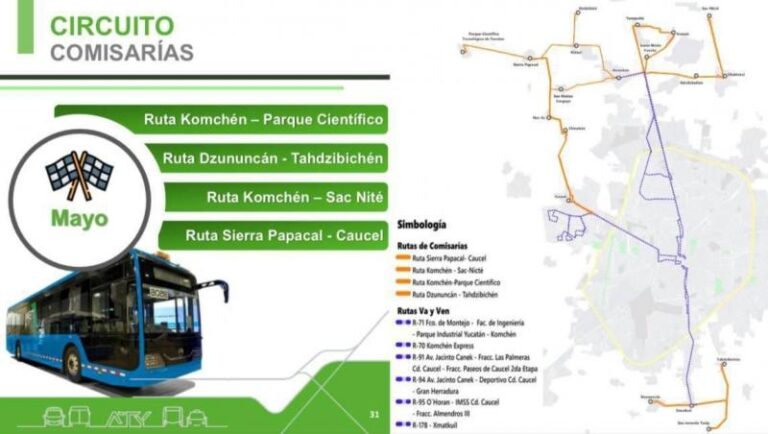 GOBIERNO | Comisarías de Mérida tendrán servicio de transporte público con unidades Va y Ven, a partir de mayo