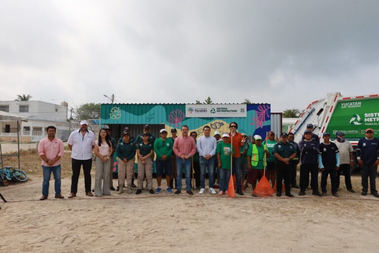 PROGRESO | EN COORDINACION CON EL SISTEMA INTERMUNICIPAL DE GESTION DE RESIDUOS (SIGER) EL AYUNTAMIENTO DE PROGRESO INSTALA UNA ZONA VERDE EN EL MALECÓN INTERNACIONAL