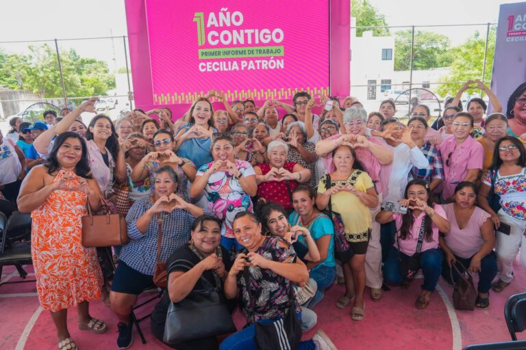 MÉRIDA | Aquí, hace un año, comenzamos este camino juntas. Hoy reafirmo, las mujeres son prioridad para mi gobierno: Cecilia Patrón.