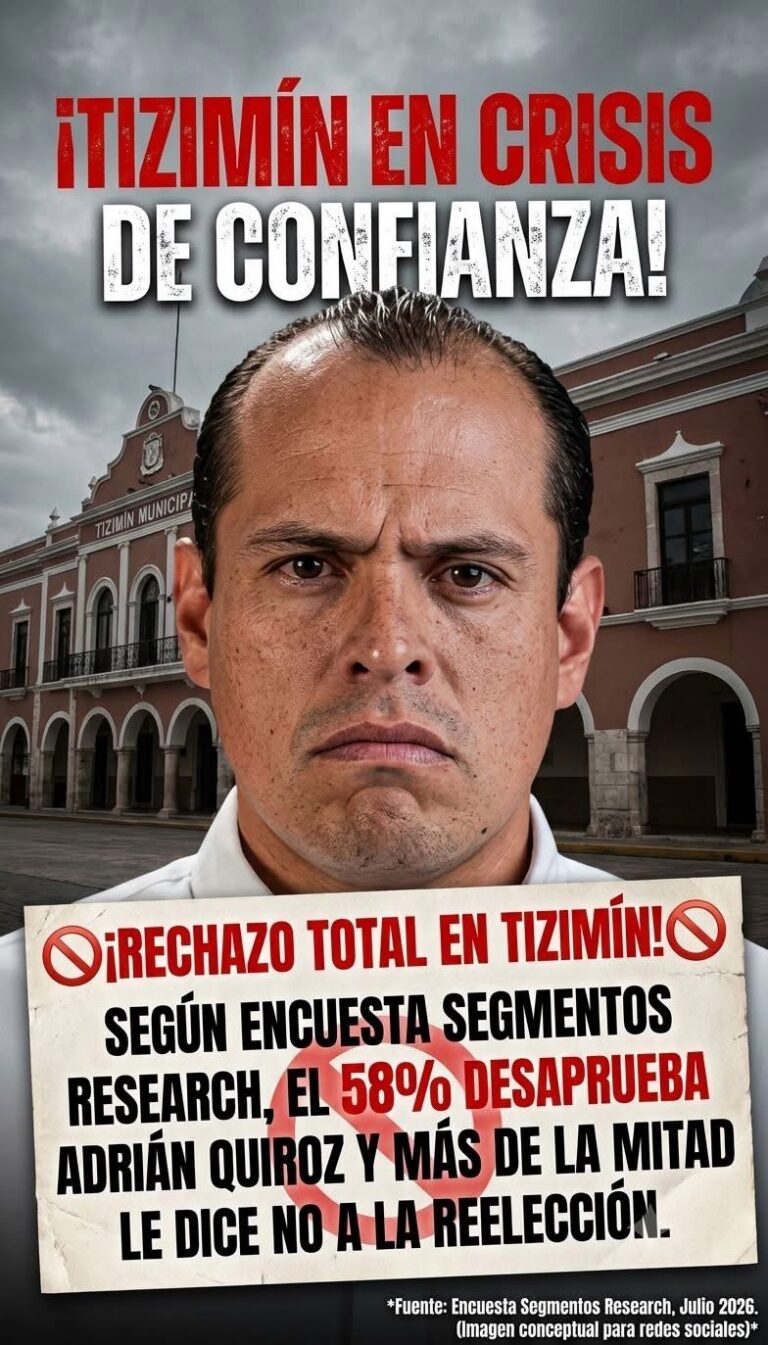 #Tizimín | SE CAE “EL ZAPOTE” 18% de Aprobación.